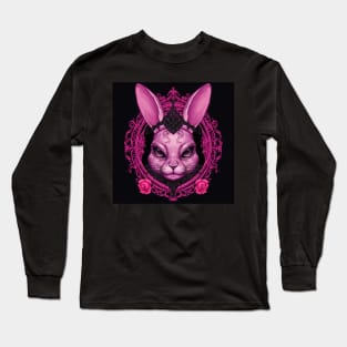 Evil Pink Bunny Long Sleeve T-Shirt